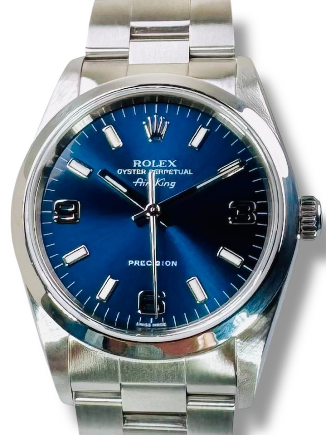 Rolex 14000 Steel on Oyster Steel with Silver Index