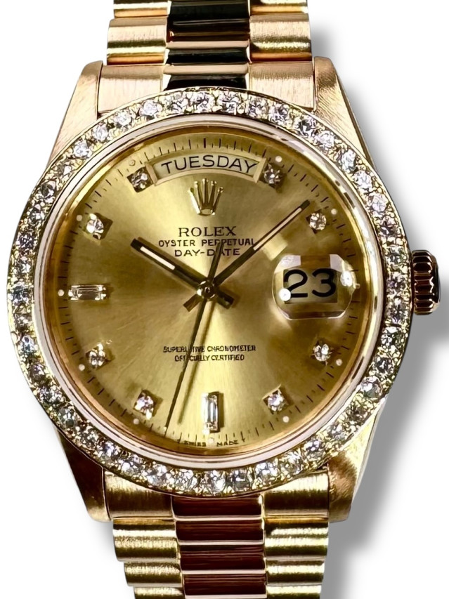Rolex Day-Date 18038 18KT Gold Diamond President