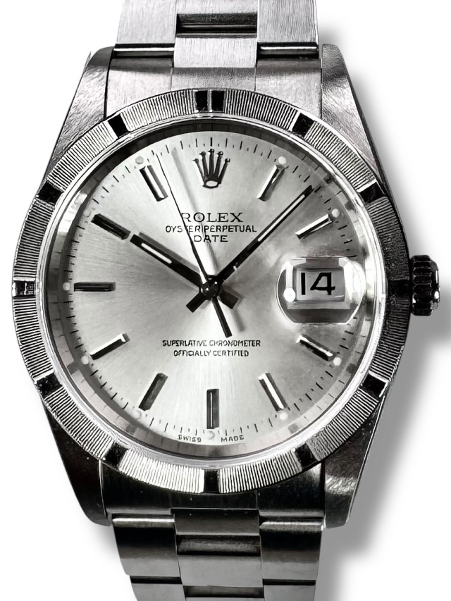 Unworn Rolex Date 15210 Stainless Steel 34 mm