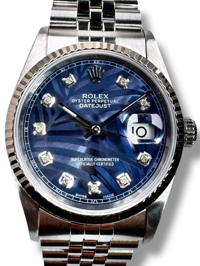 Stainless Steel Rolex Datejust 16234 Motif Dial