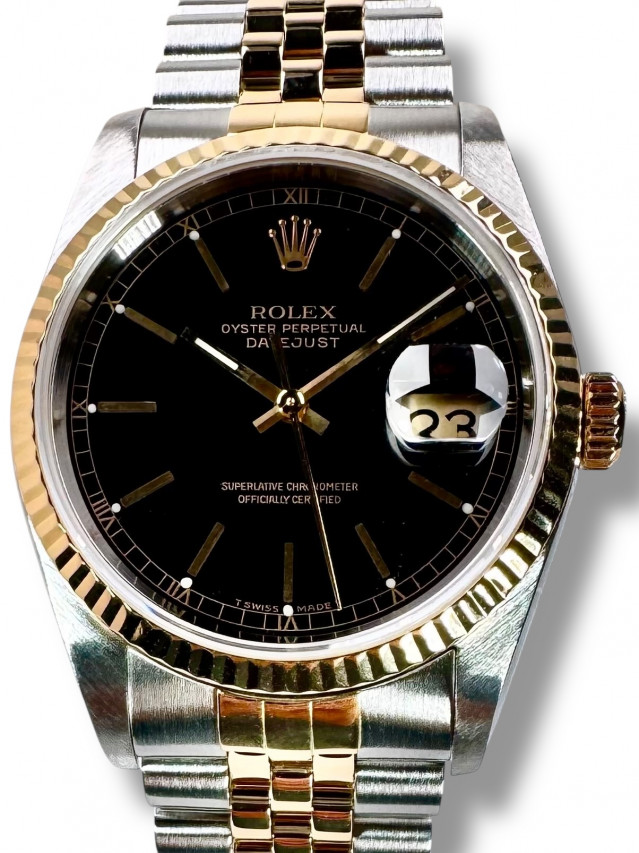 Men's Rolex Datejust 16233 Black Dial