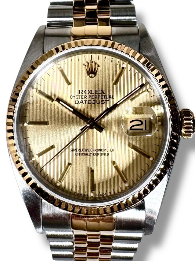 Rolex Datejust 16013 36mm Champagne Tapestry DIal