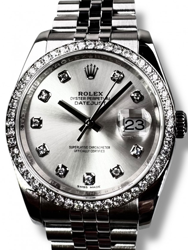 Rolex Datejust 116244 Factory Diamond Bezel & Dial