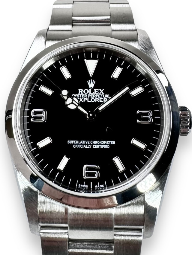 Rolex 114270 Steel on Oyster Black