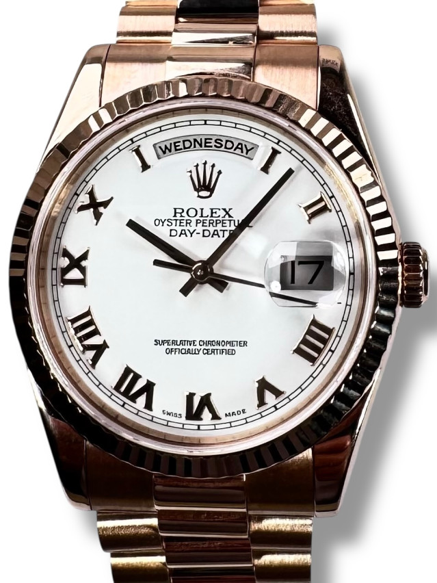Rolex President Day-Date 118235 18 KT Solid Rose Gold