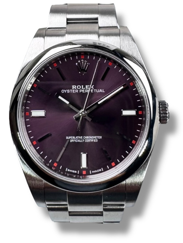 Rolex Oyster Perpetual  114300 39mm Purple Grape Dial