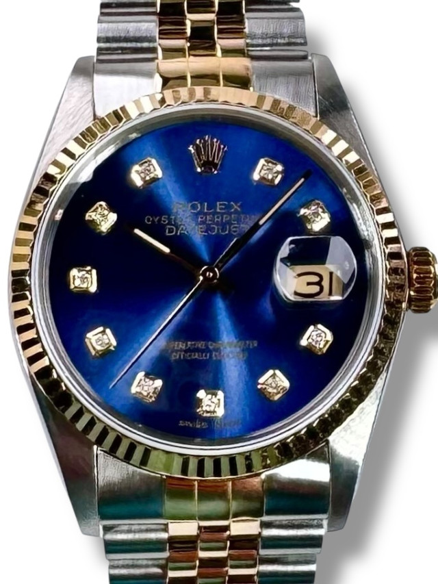 Rolex Datejust 16013 36 mm Blue Diamond Dial