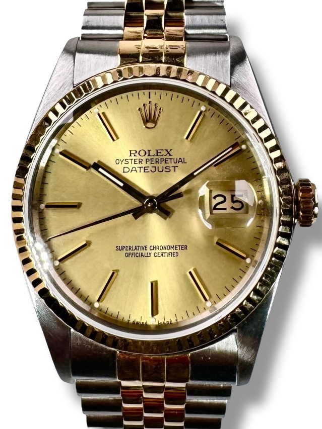 Rolex Champagne Datejust 16013 36 mm