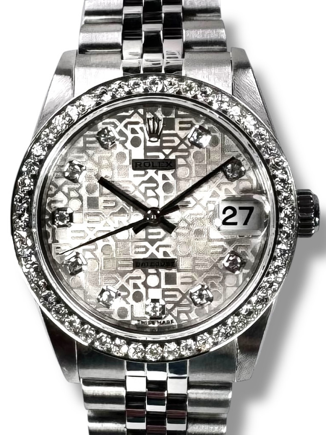 Rolex 78274 White Gold & Steel on Jubilee White with Silver Roman
