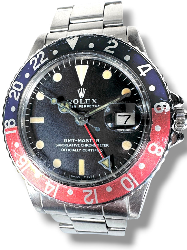 Rolex GMT-Master 1675 MK1 Long E Dial 1970 "Pepsi"