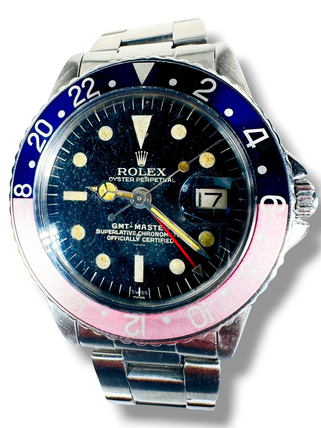 Rare Rolex GMT-Master Ref. 1675 Underline Double Swiss Dial 1963
