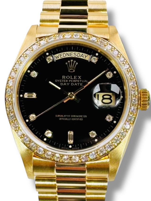 Rolex Day-Date 18048 Original Factory Diamonds