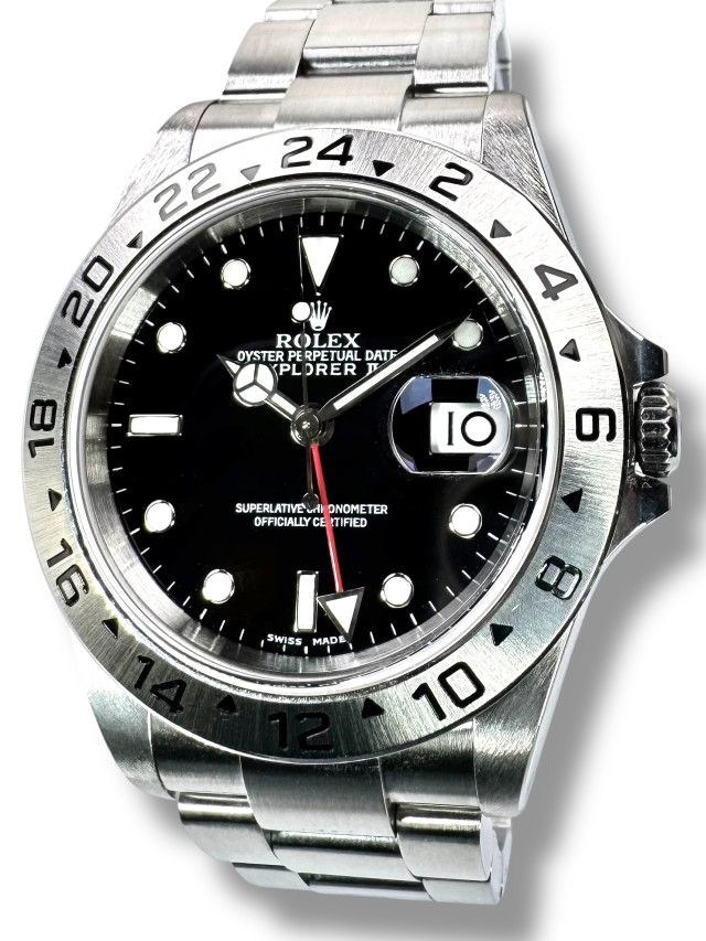 Rolex Explorer II Model 16570 Black Dial 40 MM