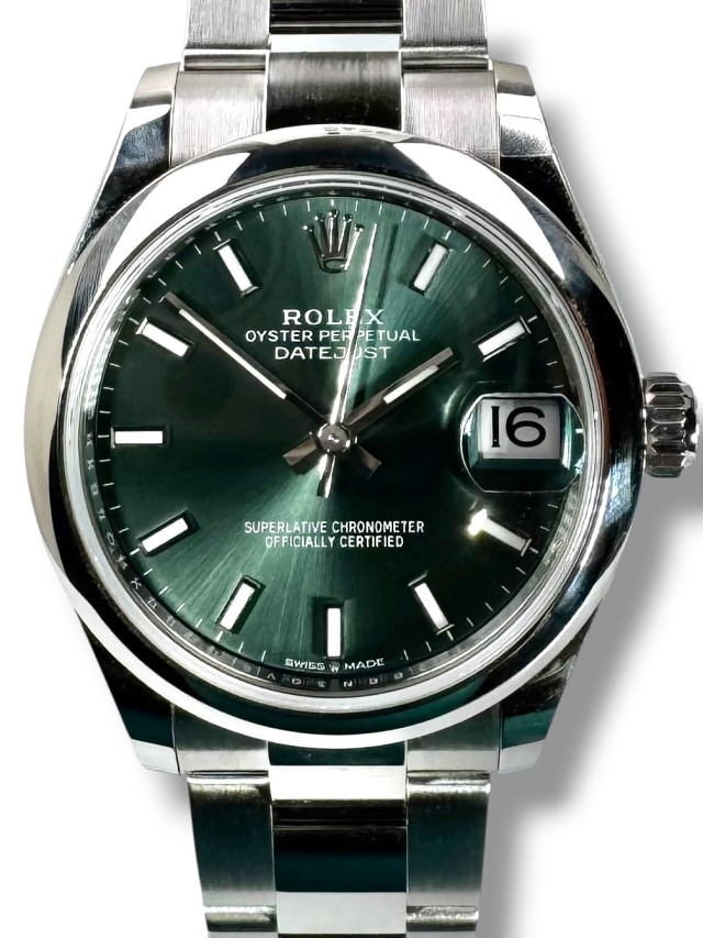 Rolex 278240 Steel on Oyster Green with Luminous Index
