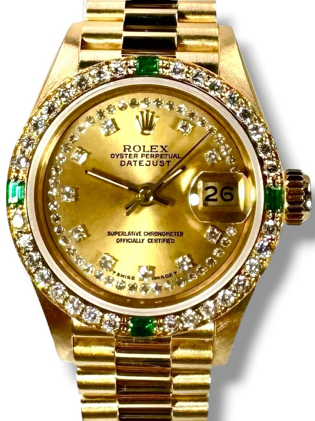 Rolex Datejust 69078 Factory Diamond Bezel & Dial.