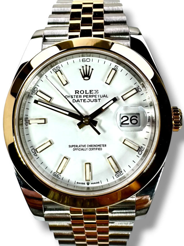 Rolex Datejust 41 White Dial 126303 Jubilee