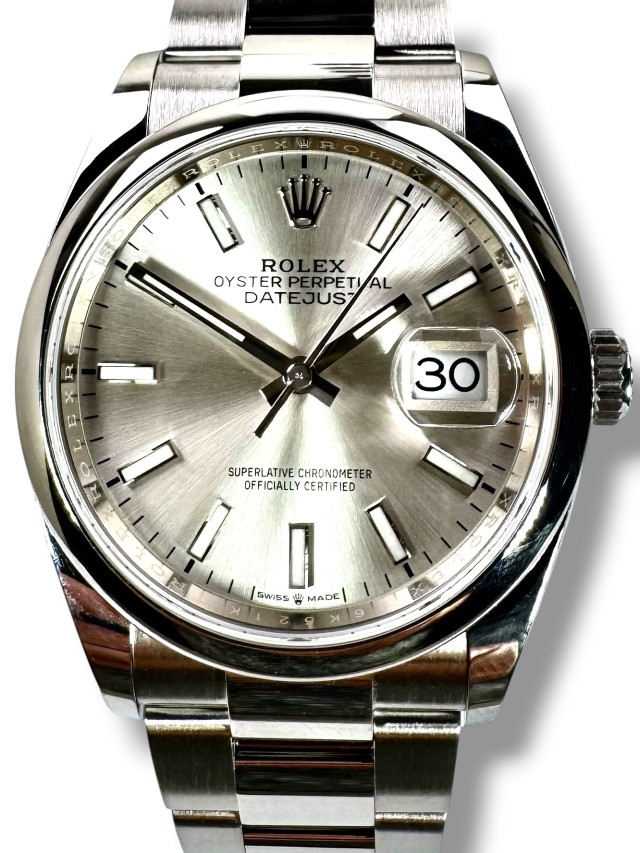 Modern Rolex Datejust 36 126200 Silver Dial
