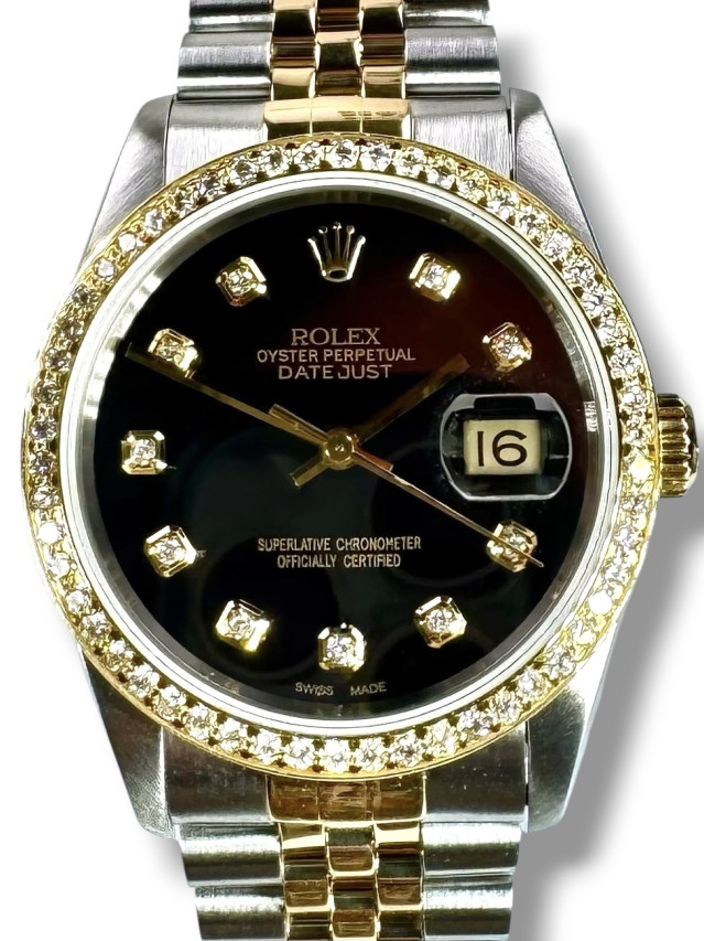 Diamond Men's Rolex Datejust 16233 36MM