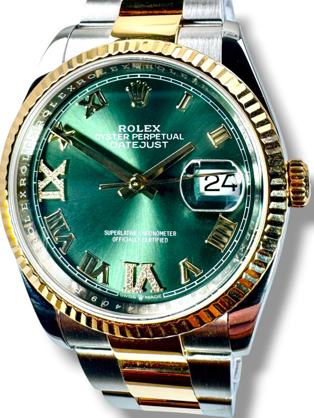 Rolex Datejust 126233 Green Diamond Dial
