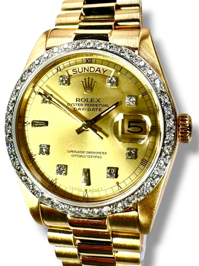 Rolex Diamond President 18038 18KT Gold