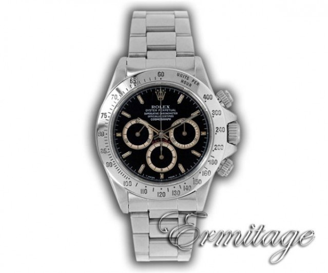 Rolex 16520 Steel on Oyster Black with Luminous Index on Platinum