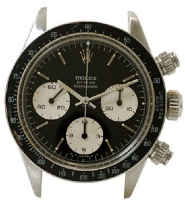 Rolex 6263 Steel No Bracelet on, Black Bezel Steel with Silver Index