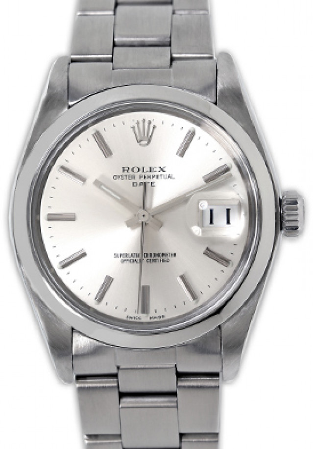 Vintage Rolex Date 1500 Steel Year 1973