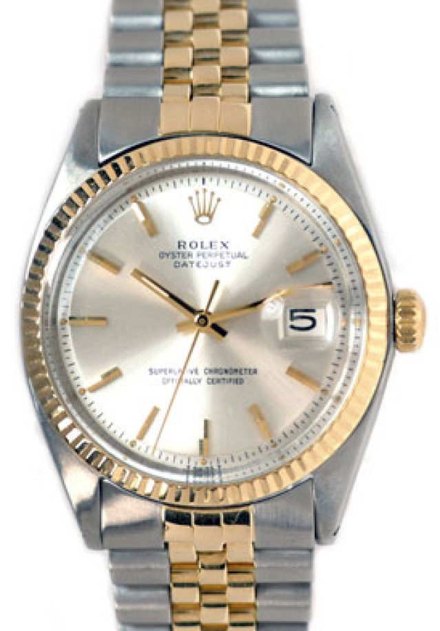 Vintage Rare Rolex Datejust 1601 Gold & Steel Year 1964