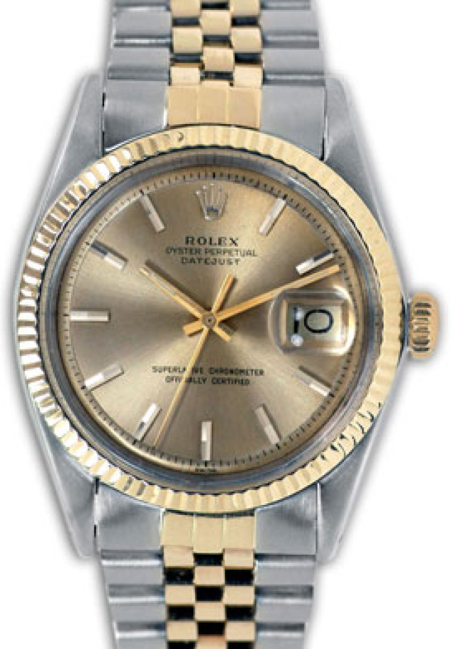 Vintage Rolex Datejust 1603 Gold & Steel Year 1968