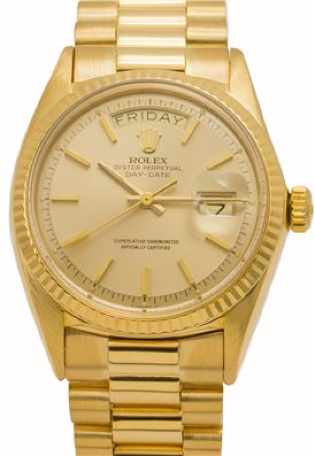 Gold on President Rolex Day-Date 1803 36 mm