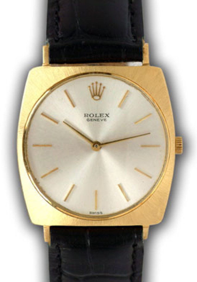 Rolex 3604 Yellow Gold on Strap Steel with Gold Index