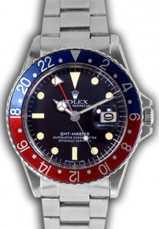 Vintage Rolex GMT-Master 1675 Pepsi Bezel