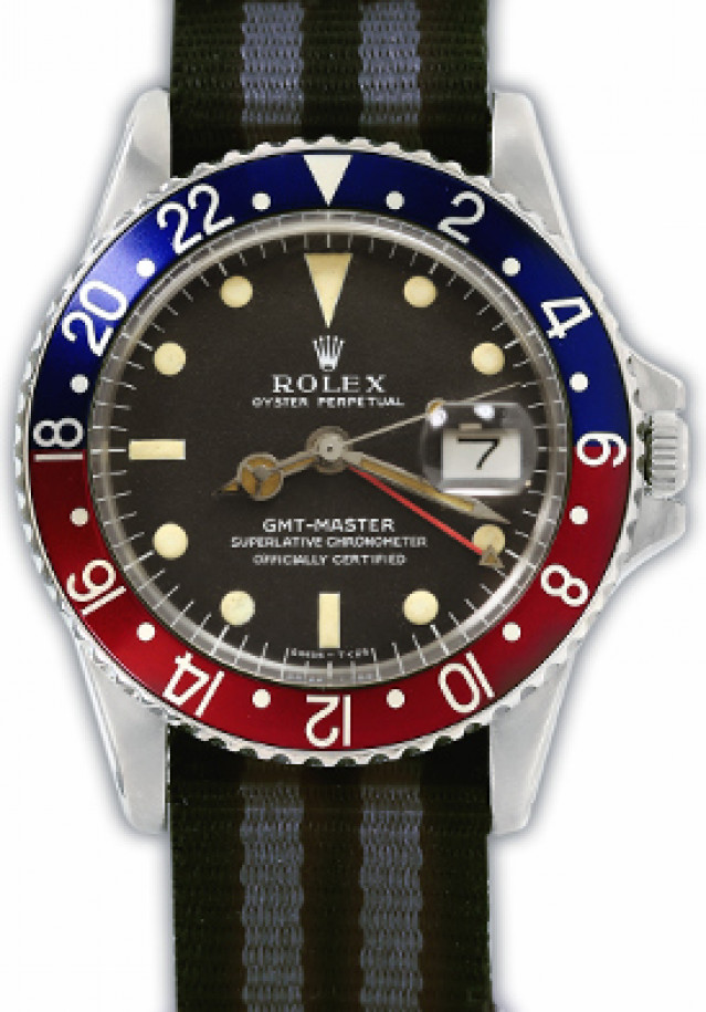 Vintage Pepsi Style Vintage Rolex GMT-Master 1675 Steel Year 1967
