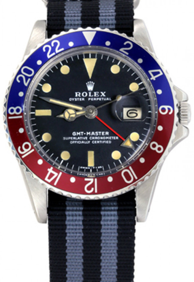 Vintage Rolex 1675 40 mm Blue & Red Ceramic