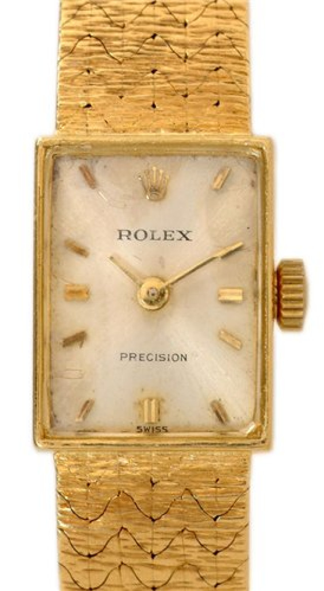 Rolex 173J Yellow Gold on Mesh Steel with Gold Index