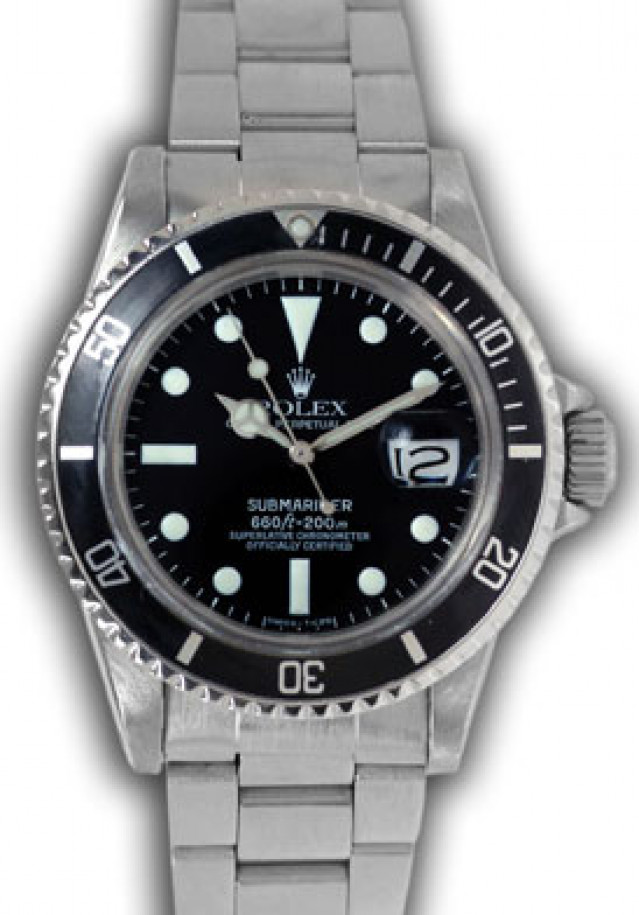 Vintage Rolex Submariner 1680 Steel with Black Dial