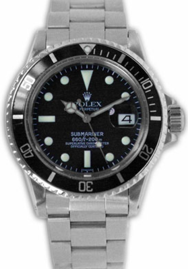 Vintage Rolex Submariner 1680 Steel with Black Dial 1970