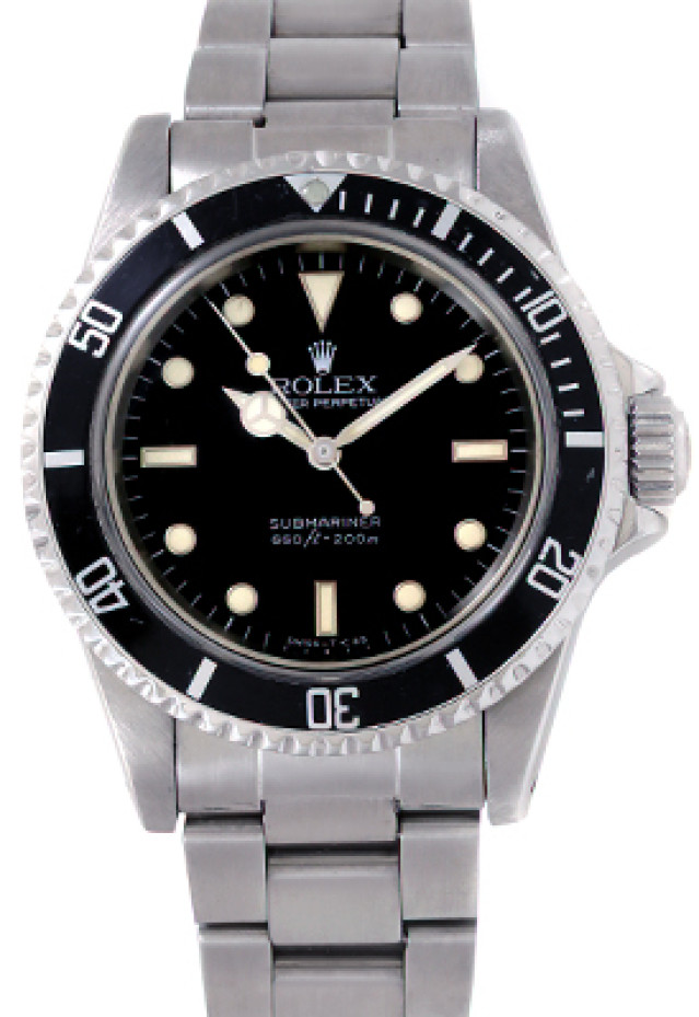 Vintage Rolex Submariner 5513 Steel with Black Dial