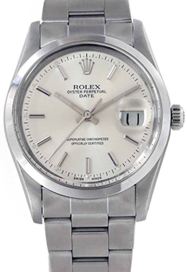 Pre-Owned Rolex Date 15000 Steel