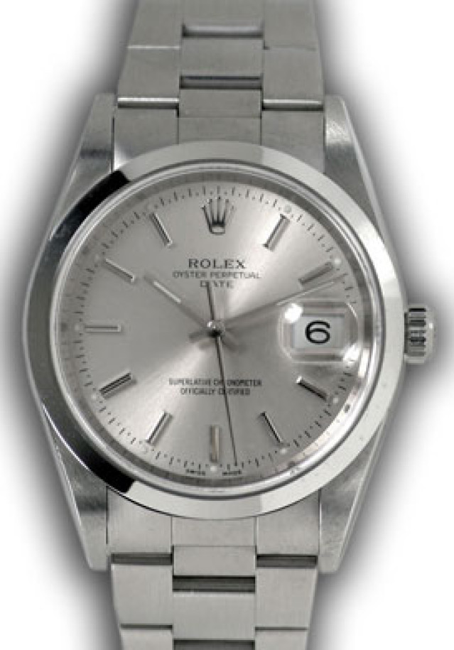 Rolex Date 15200 Steel Silver Dial 2003
