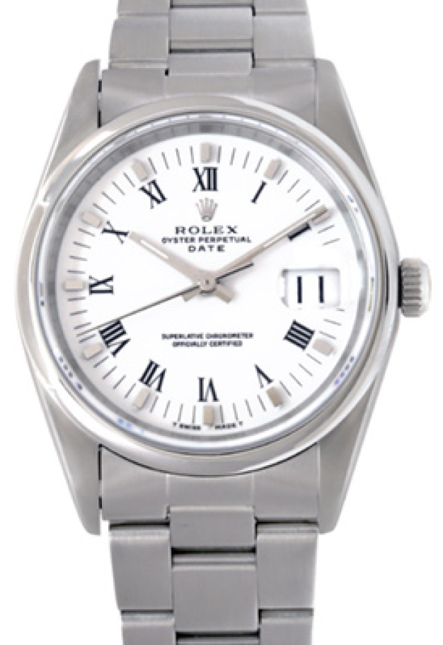 Rolex 15200 Steel on Oyster, Smooth Bezel White with Silver Index