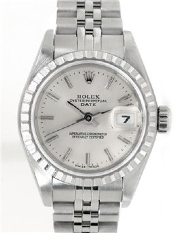 Rolex 79240 Steel on Jubilee, Finely Engine Turned Bezel Steel with Silver Index