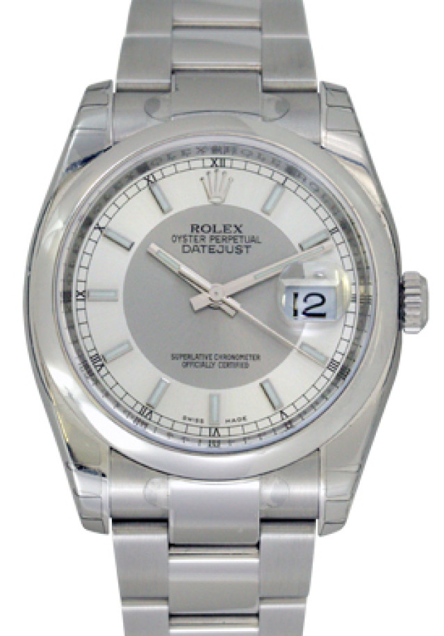 Rolex 116200 Steel on Oyster, Smooth Bezel Steel with Luminous Index
