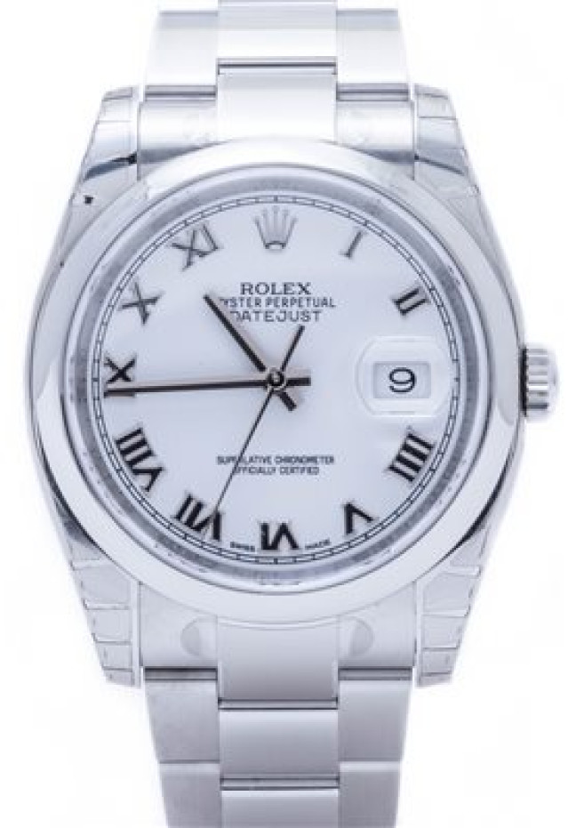 Rolex Datejust 116200 with White Dial