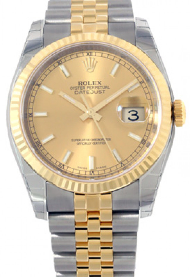 Used Rolex Datejust 116233 with Champagne Dial