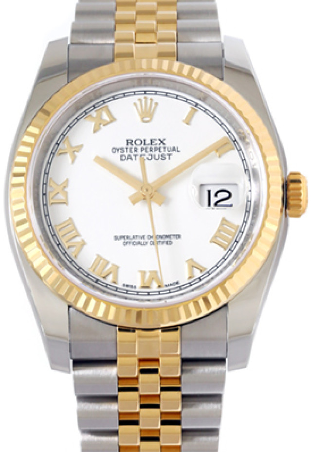 36 mm Rolex Datejust 116233 Gold & Steel on Oyster Pre-Owned