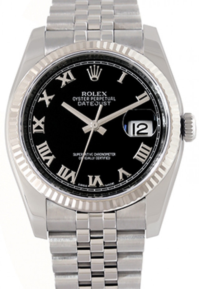 Rolex Datejust 116234 with Black Dial & Roman Markers