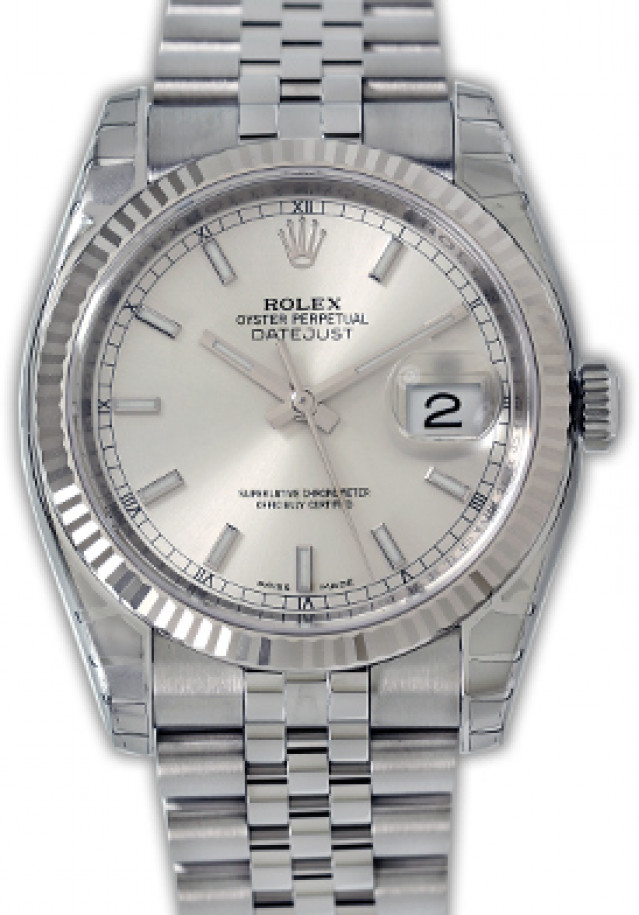 2012 Silver Rolex Datejust Ref. 116234
