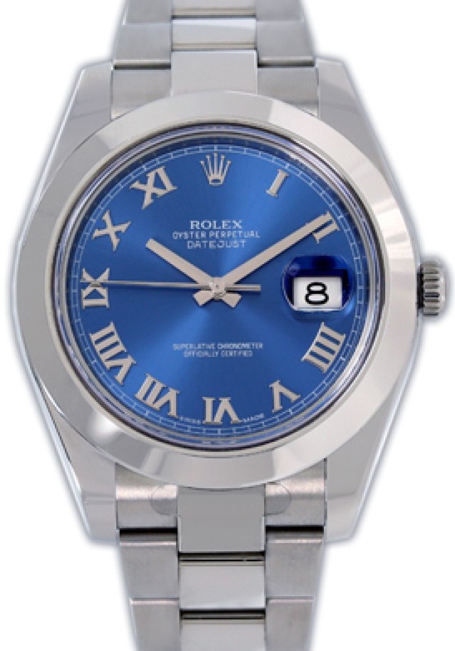 Rolex Datejust II 116300 Steel with Blue Dial