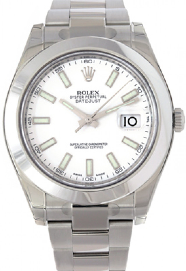 Rolex Datejust 116300 with White Dial